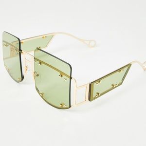 Brand inspired “Lime Cyber Martini Sunglasses”!